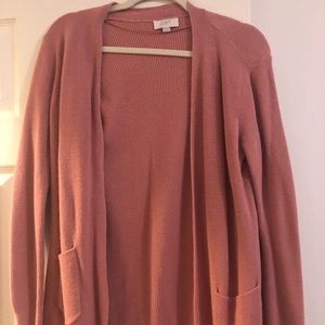 LOFT PINK CARDIGAN